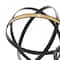 Black & Gold Metal Contemporary Orb Sculpture Set